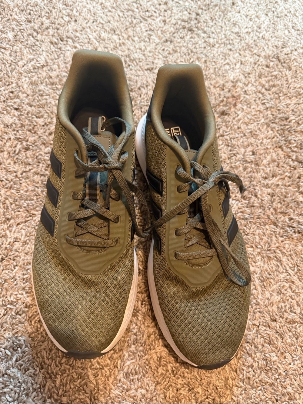 adidas Olive Green Athletic Running Shoes